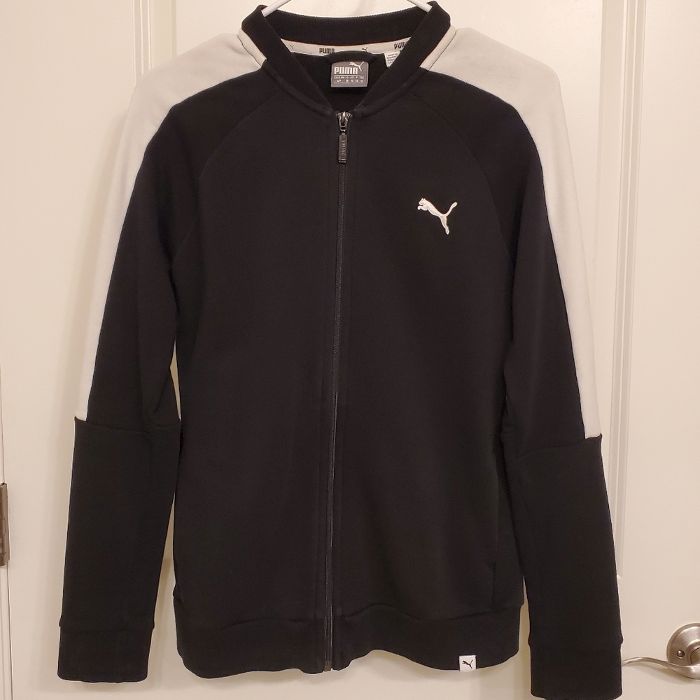 Puma French Terry Jacket - black & white